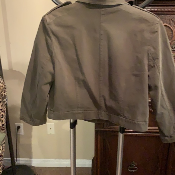 NWT James Perse, crop jacket,  size 3, Army green - Picture 4 of 5